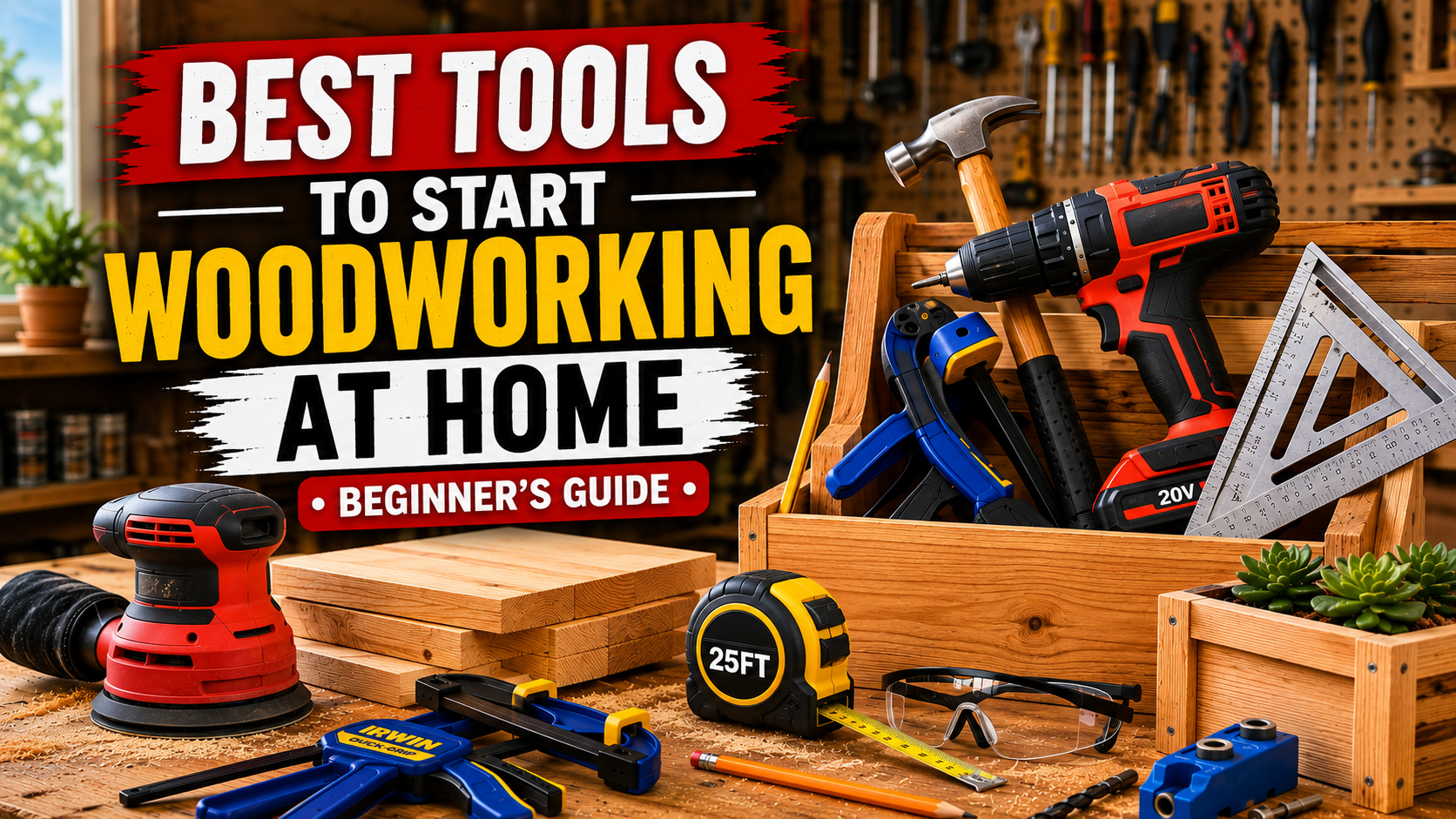 Best Tools to Start Woodworking at Home (Beginner’s Guide)